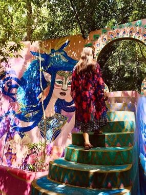 Boho chic mixed print kimono